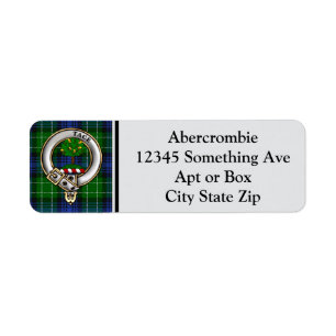Abercrombie Clan Badge & Tartan Personnalisé