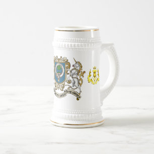 Abercrombie Clan Badge & Unicorn Beer Stein