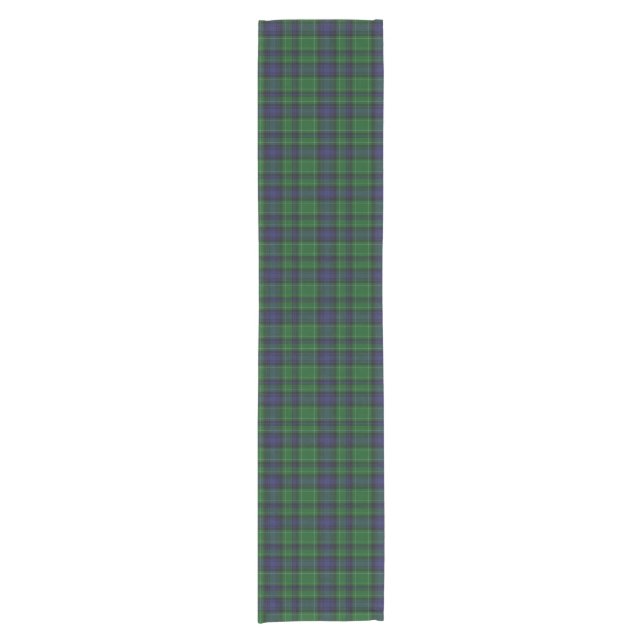 Abercrombie Clan Tartan Plaid Table Runner (Front)