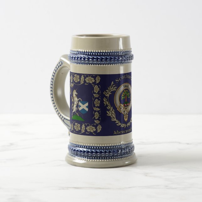 Abercrombie Clan Unicorn Beer Stein (Front Left)