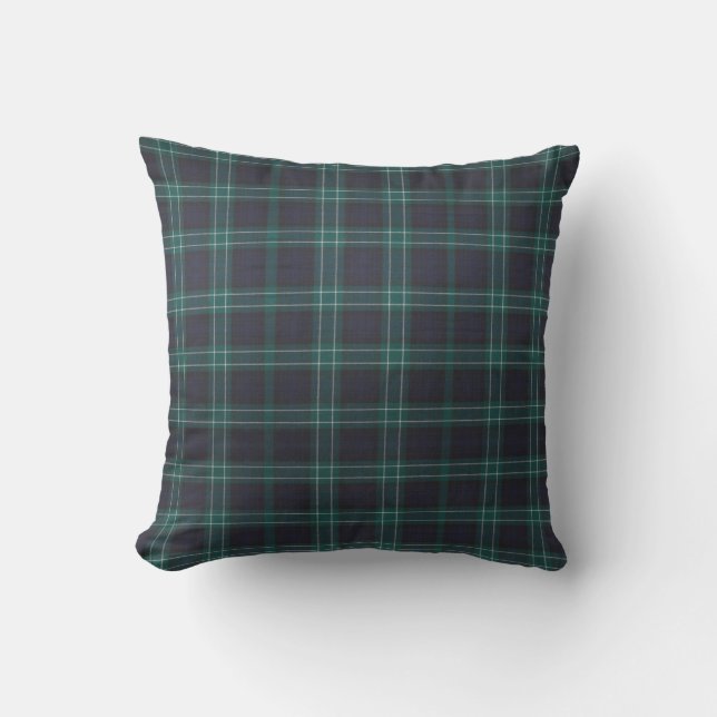 Abercrombie Modern Tartan Throw Pillow (Front)