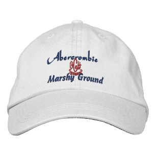 Abercrombie Name With Celtic/Gaelic Meaning White Embroidered Hat