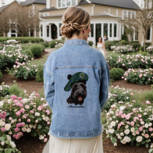 Abercrombie Scottie Dog Personalized Denim Jacket