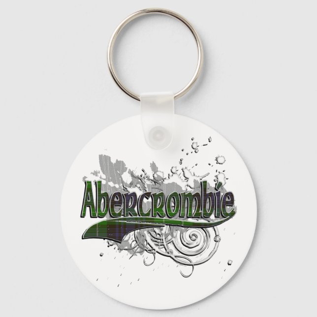 Abercrombie Tartan Grunge Keychain (Front)