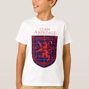 Aberdale Tartan Scottish Plaid Lion Rampant T-Shirt