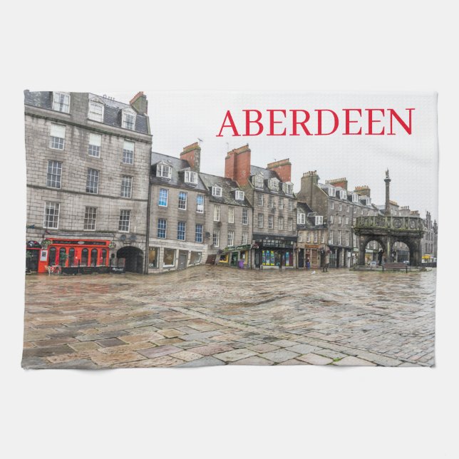 Aberdeen Castlegate tea towel (Horizontal)
