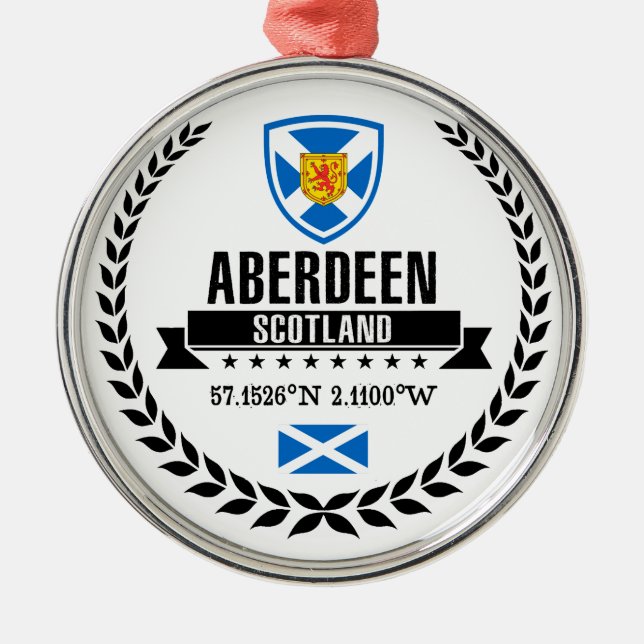 Aberdeen Metal Ornament (Front)