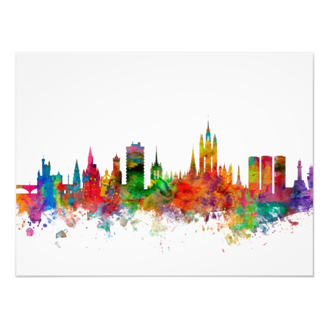 Aberdeen Scotland Skyline Photo Print (Front)