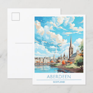 Aberdeen Scotland Vintage Travel Postcard
