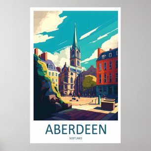 Aberdeen Vintage Travel Poster Ski National Park