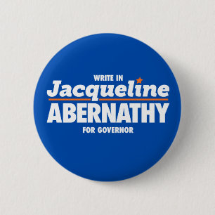 Abernathy for Texas Button, Blue 2 Inch Round Button