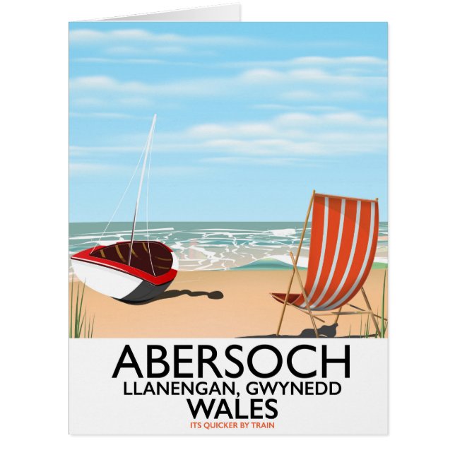 Abersoch Llanengan à Gwynedd, affiche de voyage au (Devant)