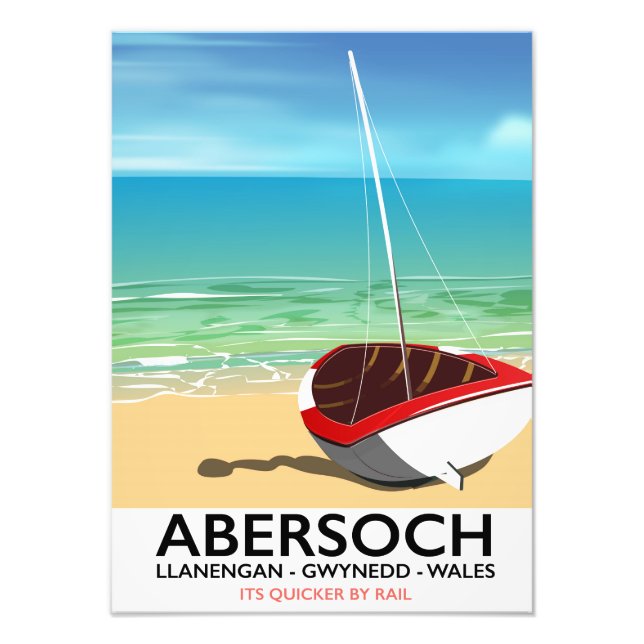 Abersoch, Llanengan  Wales travel poster (Front)
