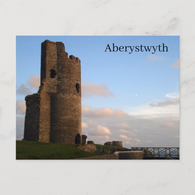 Aberystwyth Castle Postcard (Front)