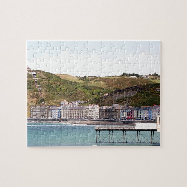 Aberystwyth harbor, Wales Jigsaw Puzzle (Horizontal)