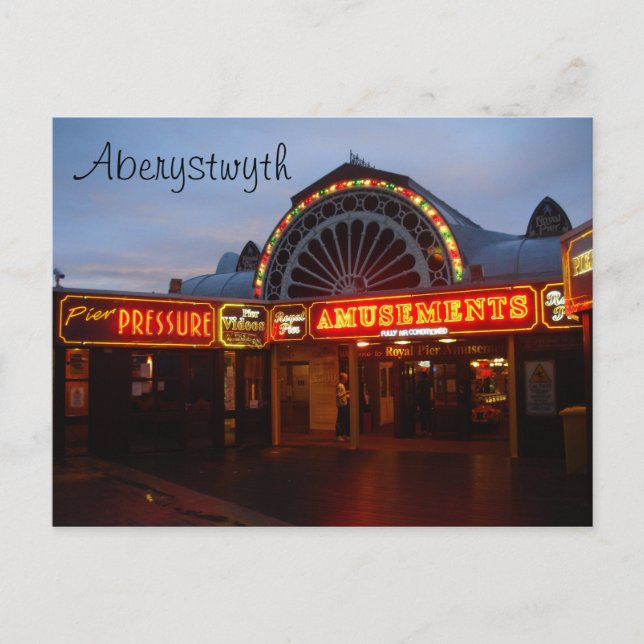 Aberystwyth Pier Postcard (Front)