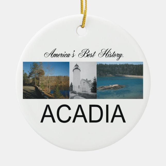ABH Acadia Ceramic Ornament (Front)