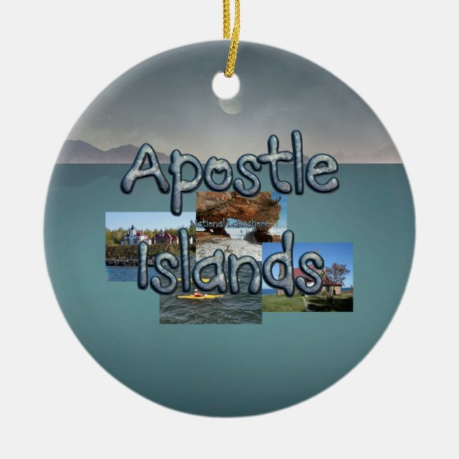 ABH - Apostle Islands Ceramic Ornament (Front)