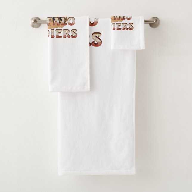 ABH Buffalo Soldiers Bath Towel Set (Insitu)