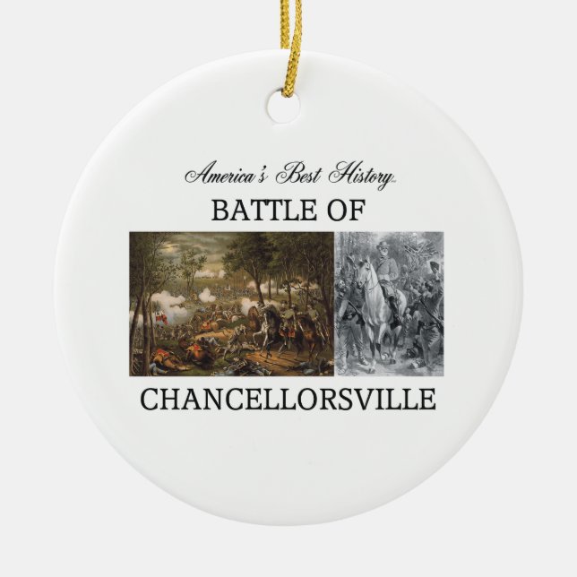 ABH Chancellorsville Ceramic Ornament (Front)