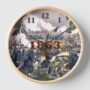 ABH Civil War 1863 Clock