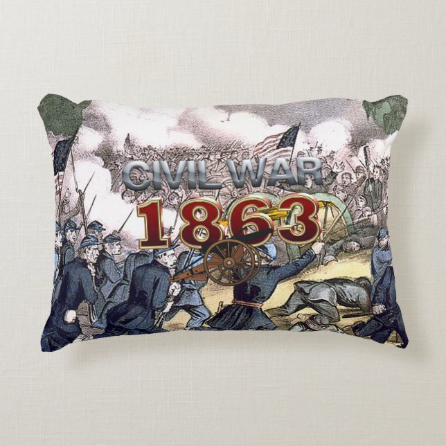 ABH Civil War 1863 Decorative Pillow (Front)
