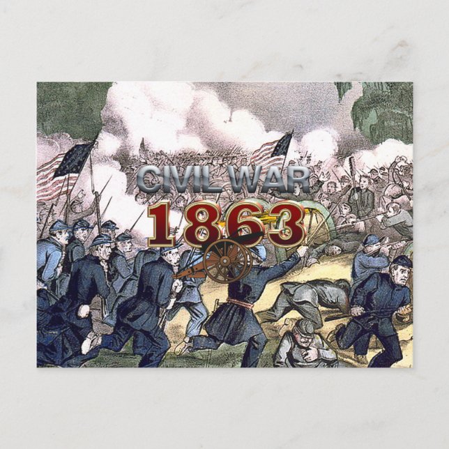 ABH Civil War 1863 Postcard (Front)