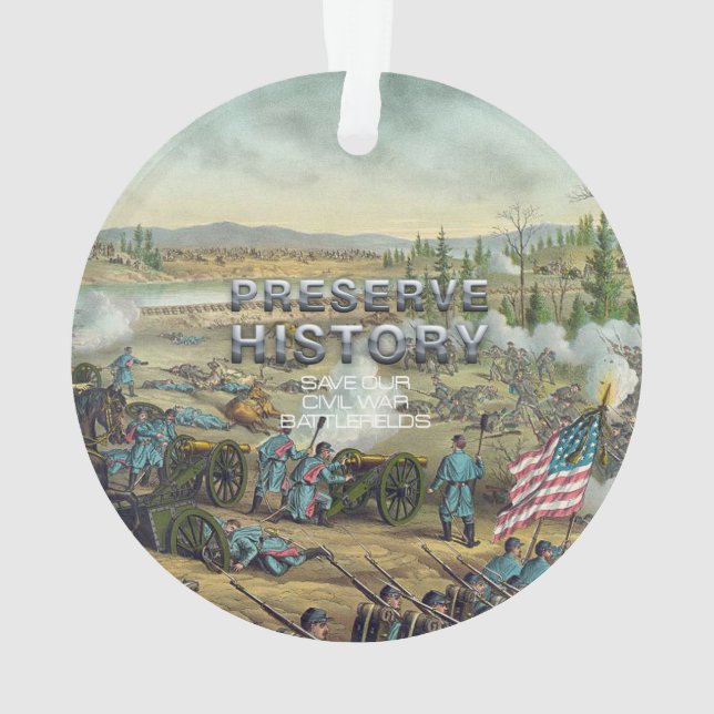 ABH Civil War Battlefield Preservation Ornament (Back)