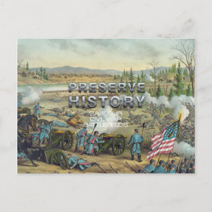 ABH Civil War Battlefield Preservation Postcard