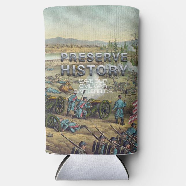 ABH Civil War Battlefield Preservation Seltzer Can Cooler (Front)