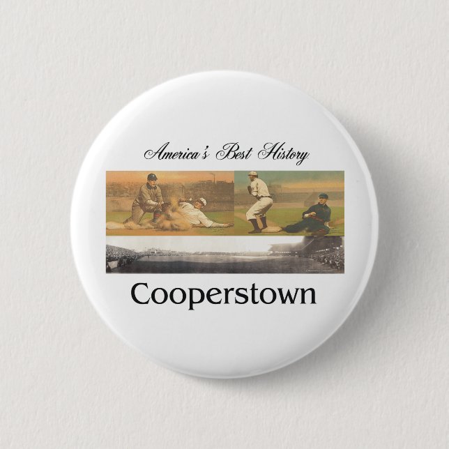ABH Cooperstown 2 Inch Round Button (Front)
