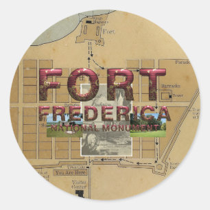 ABH Fort Frederica National Monument Classic Round Sticker