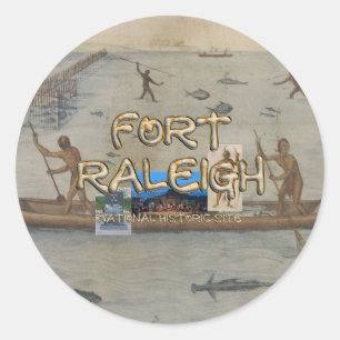 ABH Fort Raleigh Classic Round Sticker