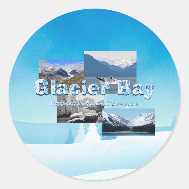 ABH Glacier Bay Classic Round Sticker (Front)