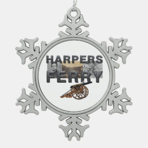ABH Harper's Ferry Snowflake Pewter Christmas Ornament
