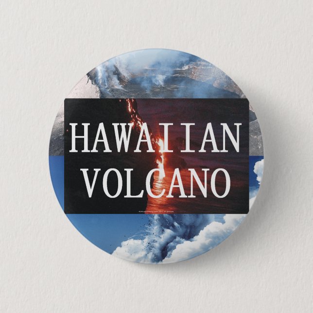 ABH Hawaii Volcano 2 Inch Round Button (Front)