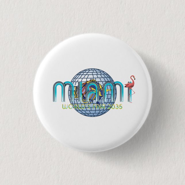 ABH Miami World's Fair 2035 1 Inch Round Button (Front)
