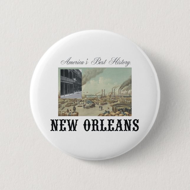 ABH New Orleans 2 Inch Round Button (Front)