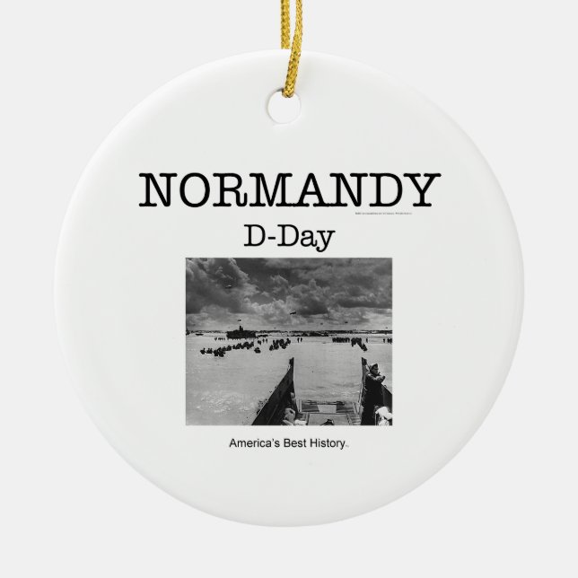 ABH Normandy Ceramic Ornament (Front)