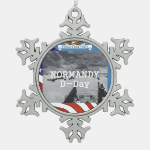 ABH Normandy Snowflake Pewter Christmas Ornament