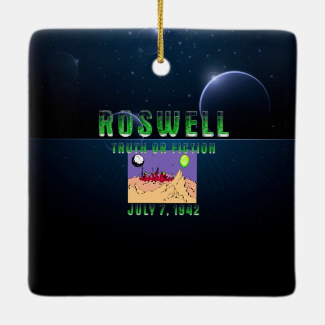 ABH Roswell Ceramic Ornament (Back)