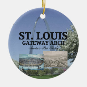 ABH St. Louis Gateway Arch Ceramic Ornament