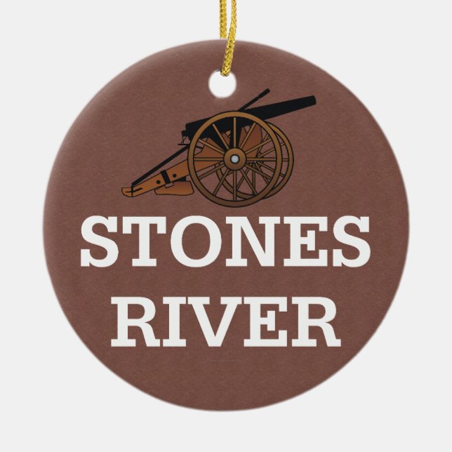 ABH Stones River Ceramic Ornament (Front)