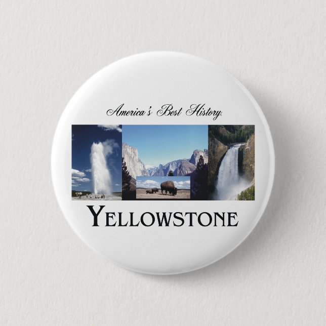 ABH Yellowstone 2 Inch Round Button (Front)