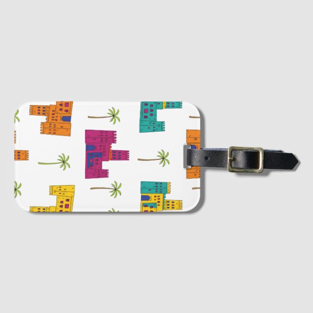 Abha Aseer Heritage Houses Luggage Tag (Front Horizontal)