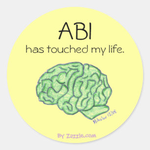 ABI awareness sticker