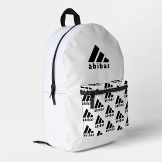 Abibas - ADIDAS Parody Logo Funny Gag Gift Printed Backpack