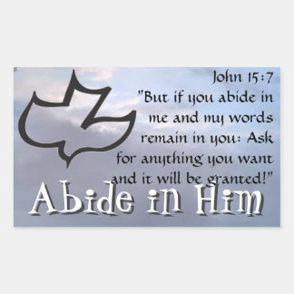 Abide in Him Sticker