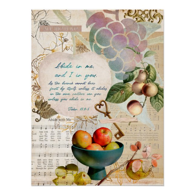 Abide in Me Fruitative Faith Poster (Devant)