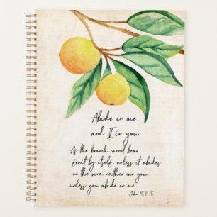 Abide In Me Fruitful Oranges  Planner